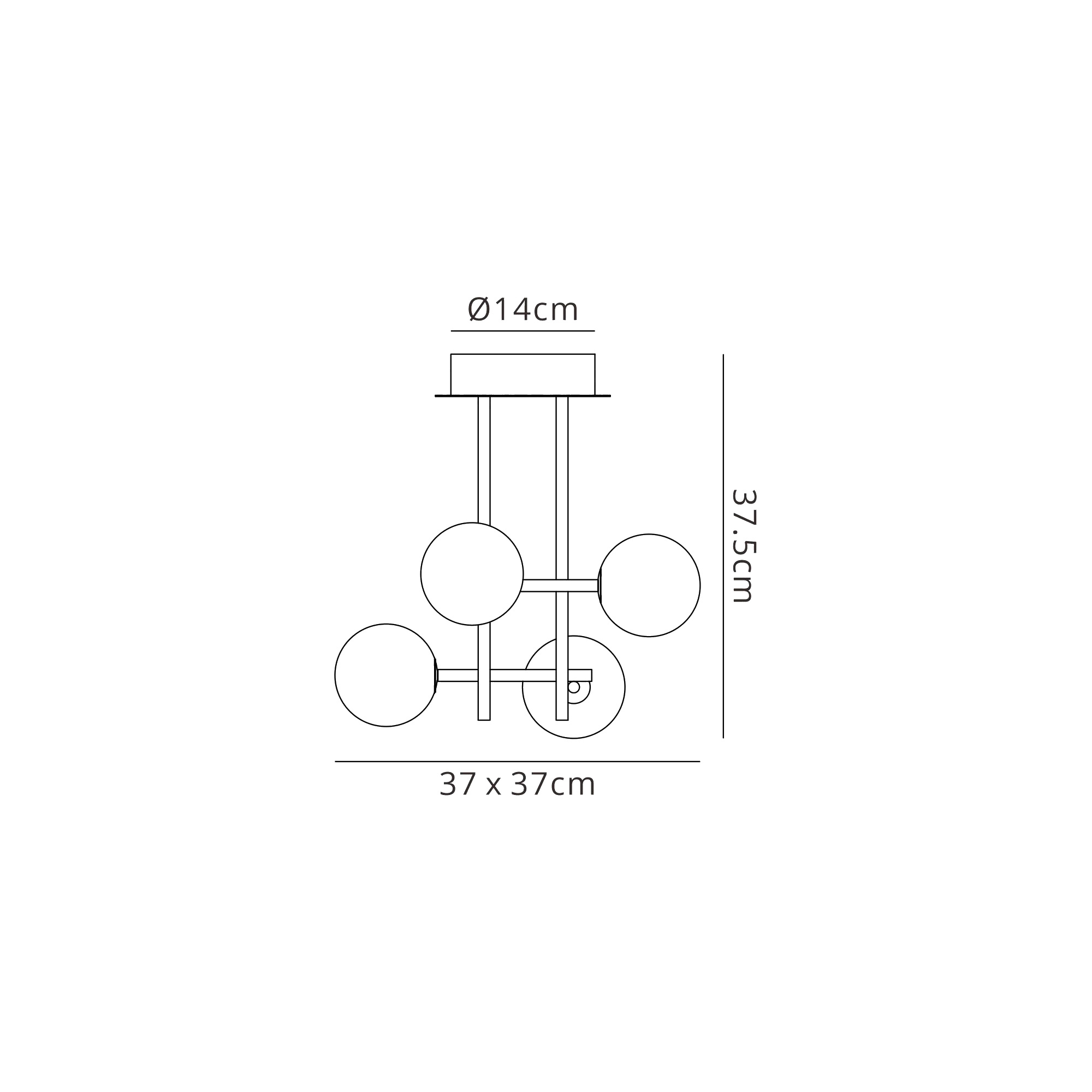 Cellar 3000K Ceiling Lights Mantra Semi Flush Fittings